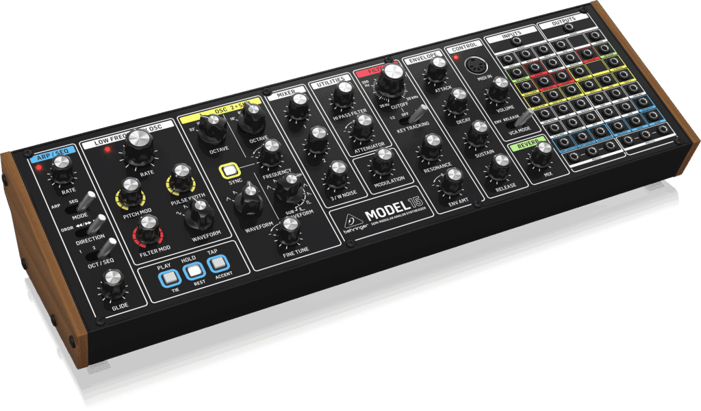 Behringer MODEL 15 סינתיסייזר אנלוגי חצי-מודולרי אגדי | פאנקי דיג'יי