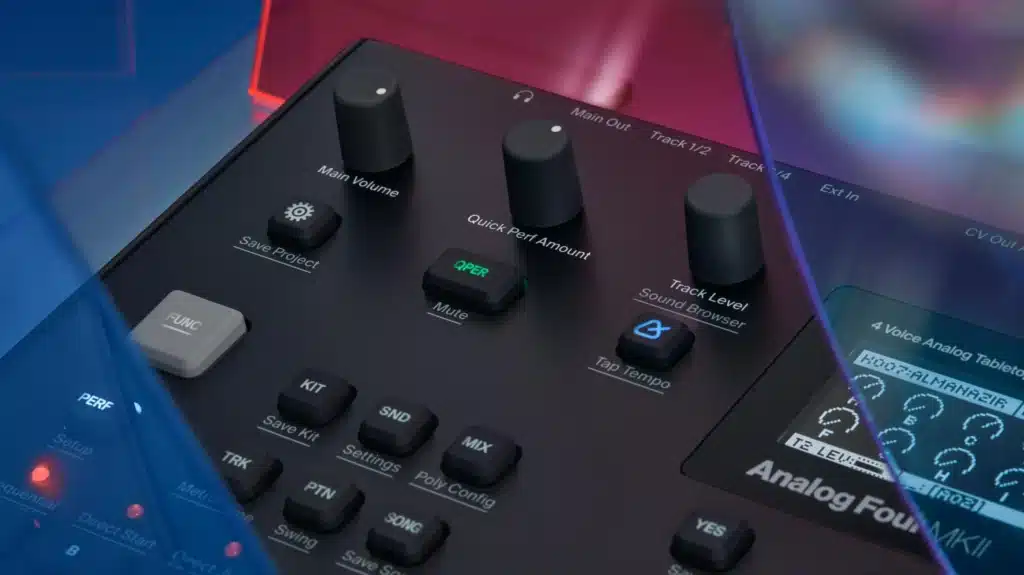 Elektron Analog Four MKII שליטה וחיבורים