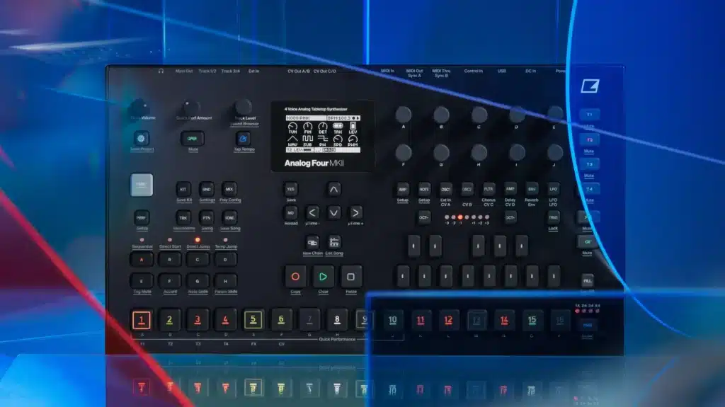 Elektron Analog Four MKII מסך o-led