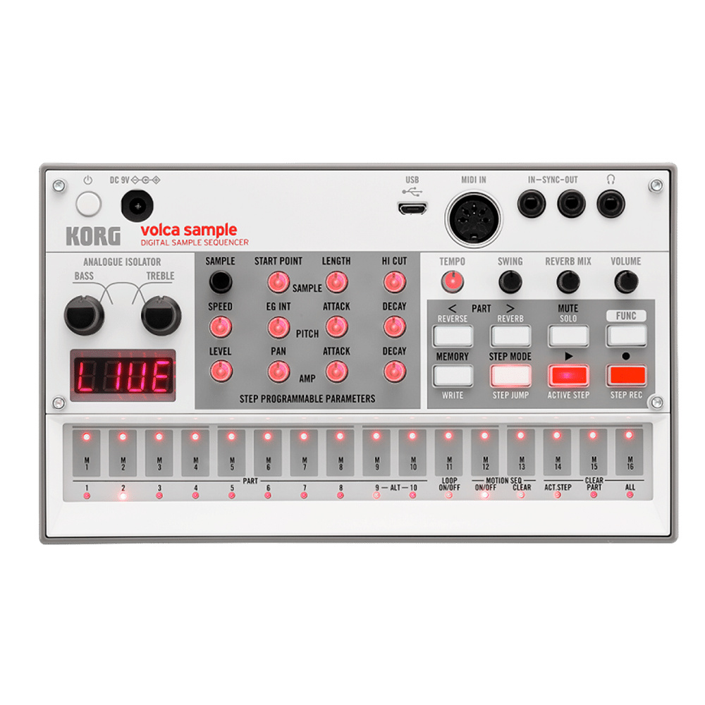 KORG Volca Sample 2 מבט קדמי