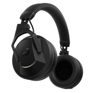 AlphaTheta HDJ-F10 אוזניות DJ אלחוטיות מקצועיות שחורות מבט חזית