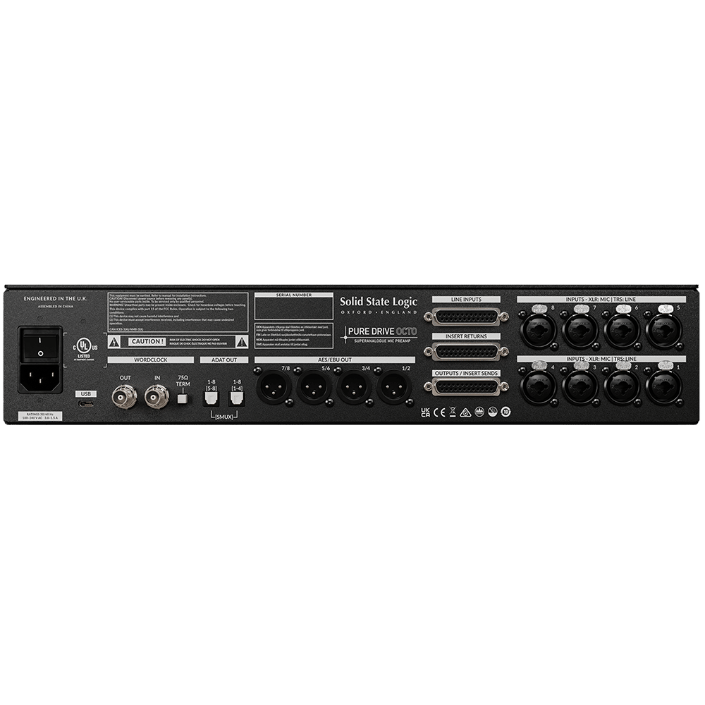SSL PureDrive Octo חזית Rack