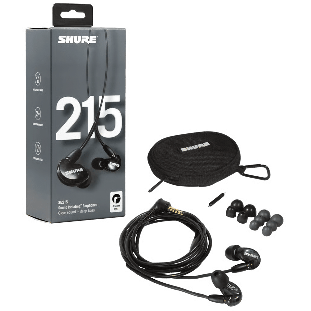 Shure SE215 — מבט חזית