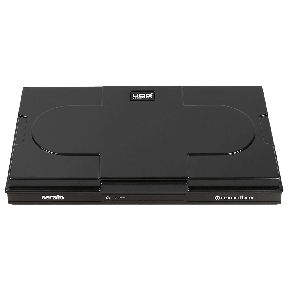 UDG Ultimate Pioneer DJ DDJ-FLX10 Equipment Cover — מבט חזית בשחור מבריק