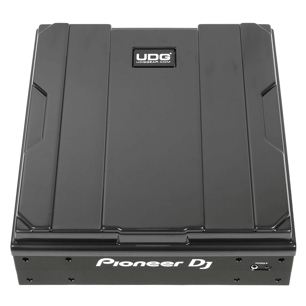 UDG Ultimate Pioneer DJ DJM-A9 Equipment Cover — מבט חזית בשחור מבריק