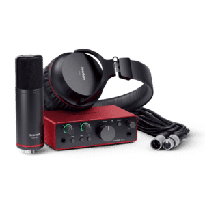 Focusrite Scarlett Solo Studio G4 חבילה מלאה עם ממשק, מיקרופון ואוזניות
