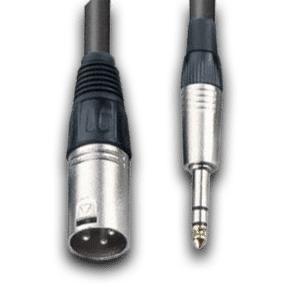 כבל XLR ל TRS 3 מטר