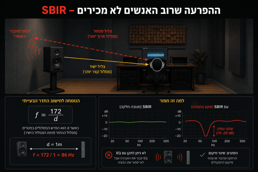 הפרעת sbir באקוסטיקה לאולפן 