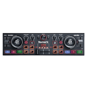 Numark DJ2GO2 — מבט זווית על הקונטרולר