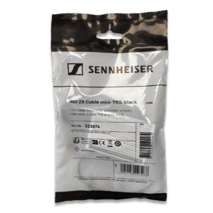 כבל ישר מקורי Sennheiser HD 25 — תקריב תקע 3.5 מ"מ הישר בזווית