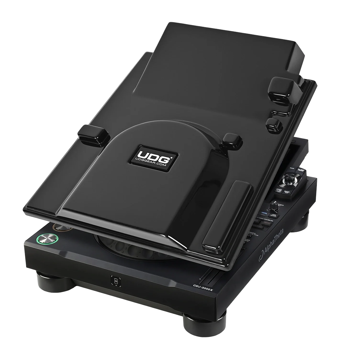 UDG Ultimate Equipment Cover AlphaTheta CDJ-3000X שחור — מבט חזית