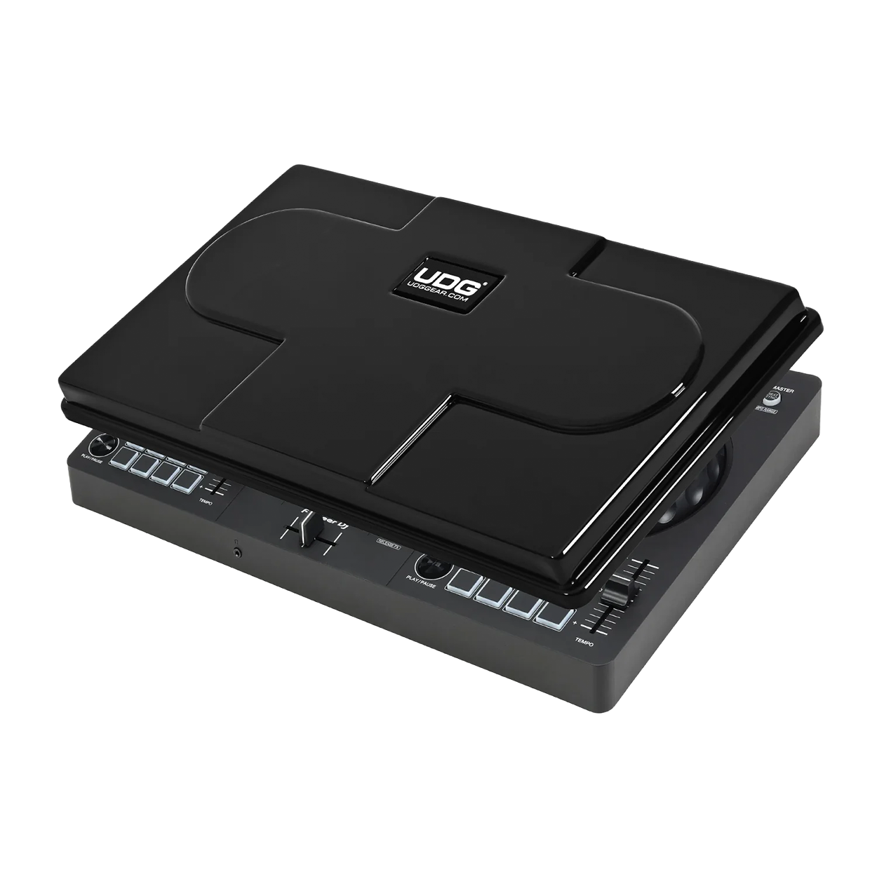 UDG Ultimate Equipment Cover Pioneer DJ DDJ-FLX4 שחור — מבט חזית