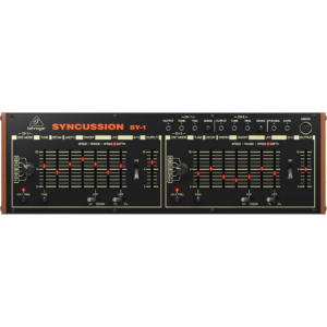 Behringer Syncussion SY-1 — מבט חזית על הסינתסייזר עם 30 הבקרות