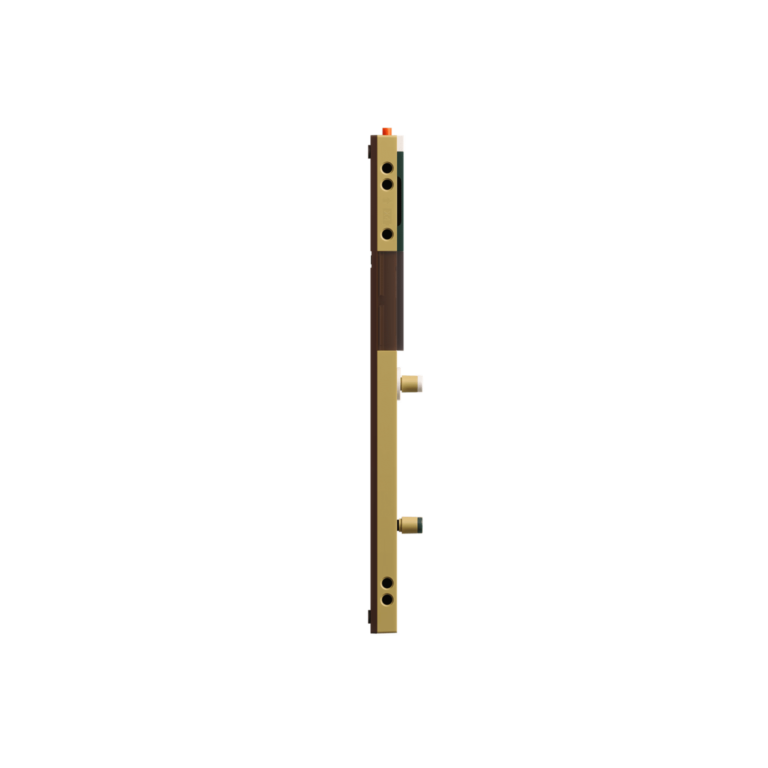 Teenage Engineering EP-1320 medieval — פאנל חיבורים: סטריאו IN/OUT, MIDI, Sync ו-USB-C