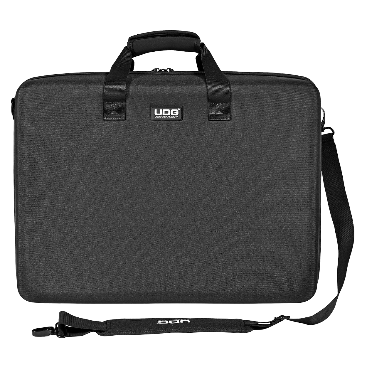 UDG Creator AlphaTheta CDJ-3000X Hardcase Black — מבט פתוח על הנגן בתוך התיק