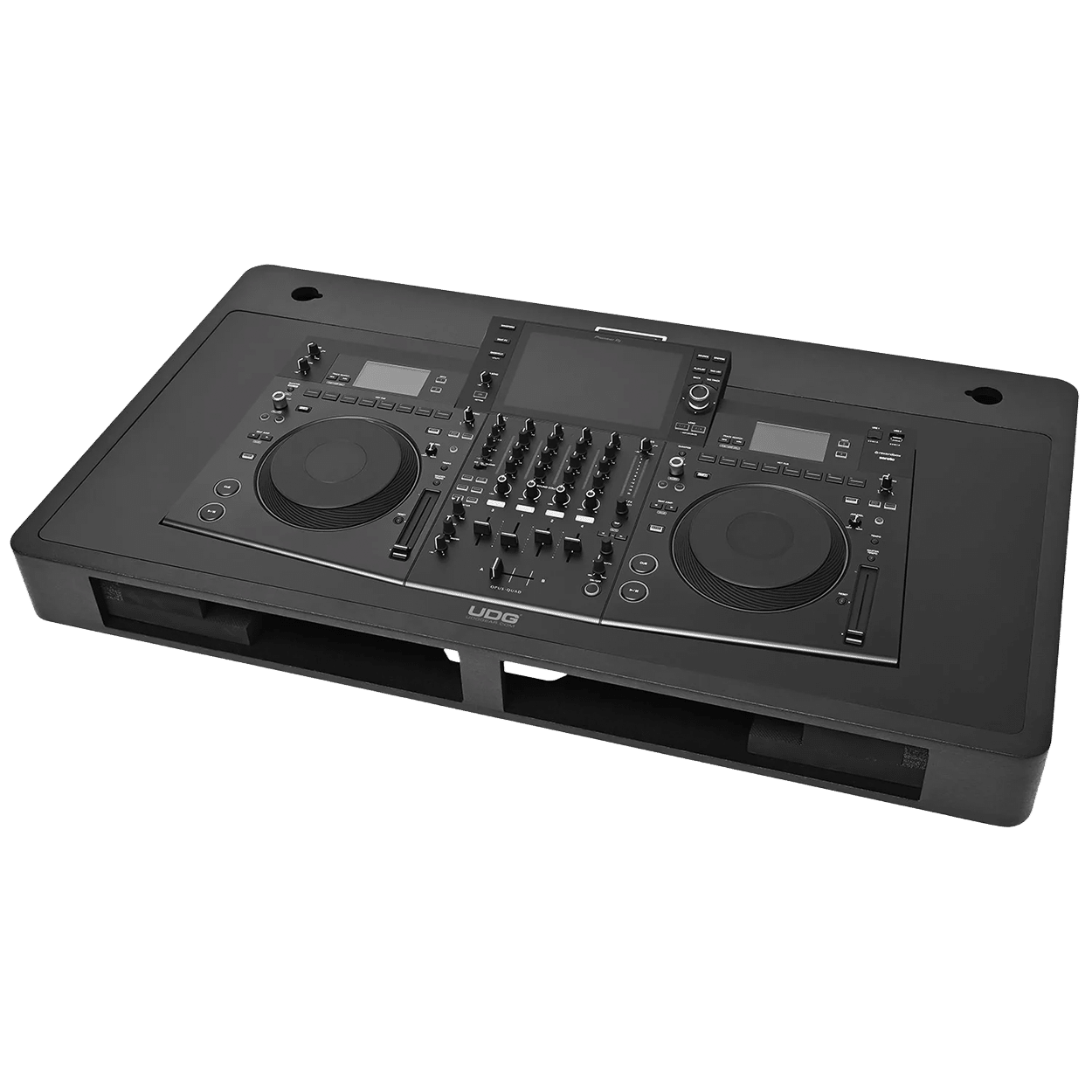 UDG Pioneer DJ OPUS-QUAD Faceplate Black — מבט חזית על הלוח הייעודי