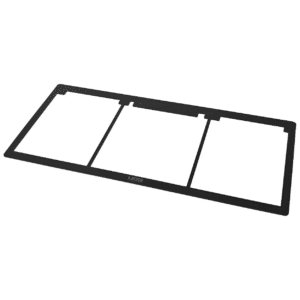 UDG Set CDJ-3000X / DJM-A9 Faceplate Black — מבט חזית על סט שלושת הלוחות