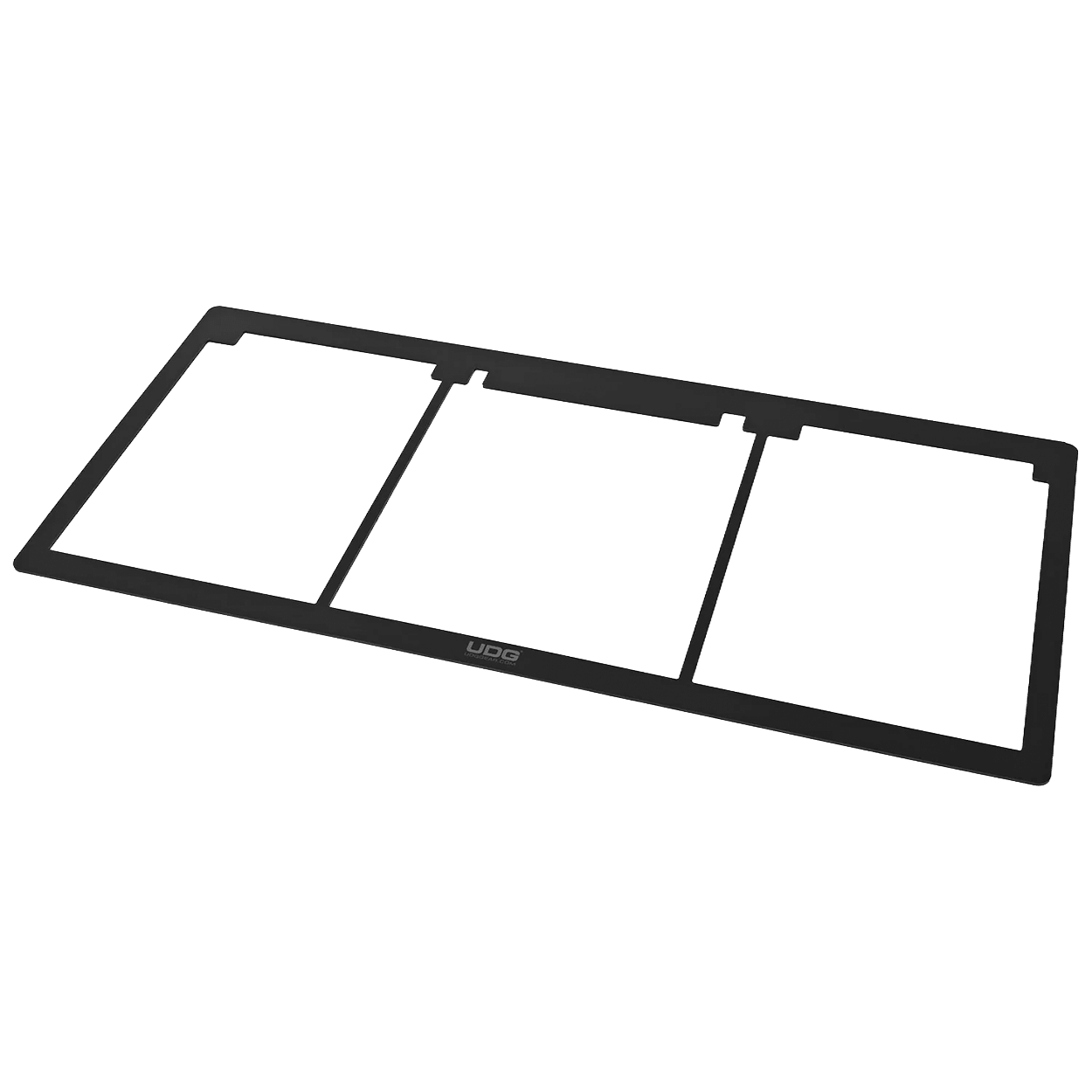 UDG Set CDJ-3000X / DJM-A9 Faceplate Black — מבט חזית על סט שלושת הלוחות
