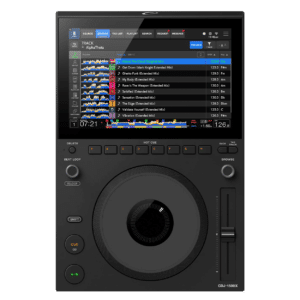 AlphaTheta CDJ-1500X — מבט חזית על הנגן עם מסך המגע 10.1 אינץ'