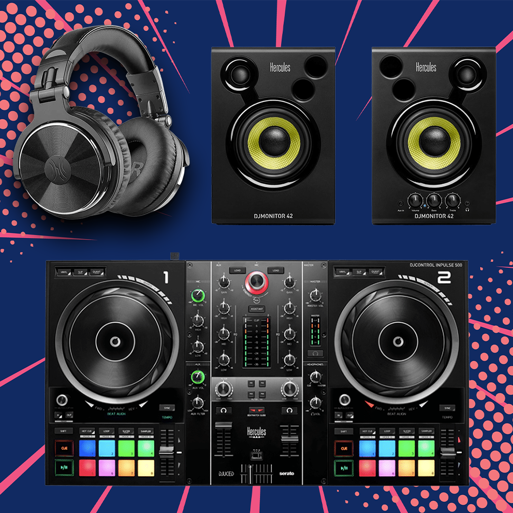 חבילת DJ מקצועית Hercules DJControl Inpulse 500