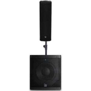 מערכת הגברה קולונה Turbosound iP300, Kali WS-12 ומוט Gravity — מבט חזית