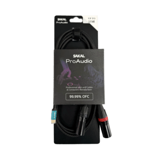 כבל אודיו SAKAL PRO AUDIO USB-C ל-2x XLR זכר באורך 2 מטר — מבט חזית
